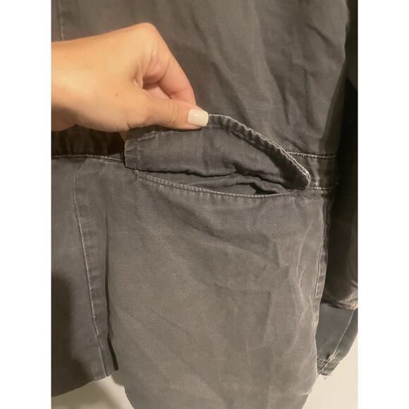 Nice‎ Collective Gray Distressed Utility jacket Small - Picture 13 of 13